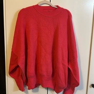 Pink free people sweater